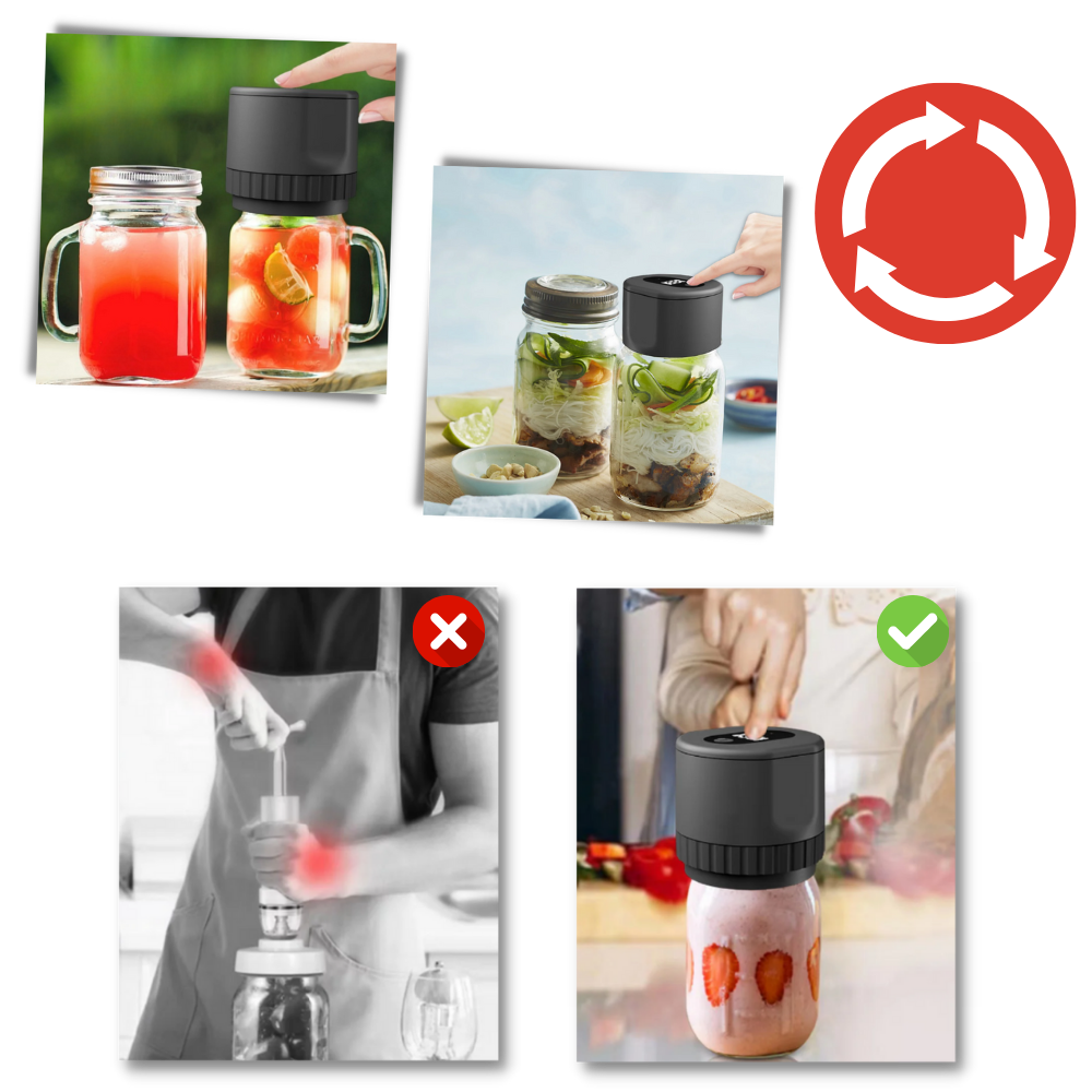 Elektrisk vakuumförseglare för mason jars - Ozerty