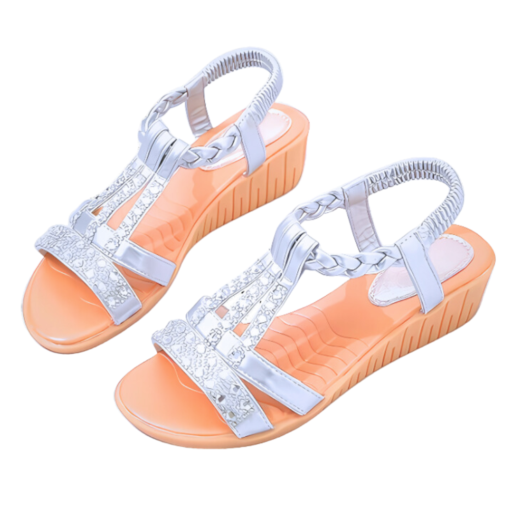 Eleganta ortopediska boho-sandaler -Beige - Ozerty