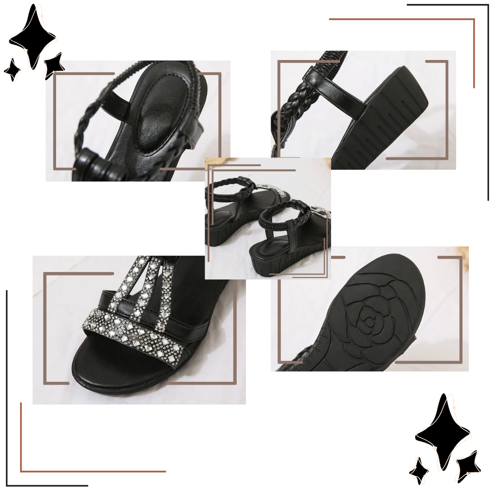 Eleganta ortopediska boho-sandaler - Ozerty