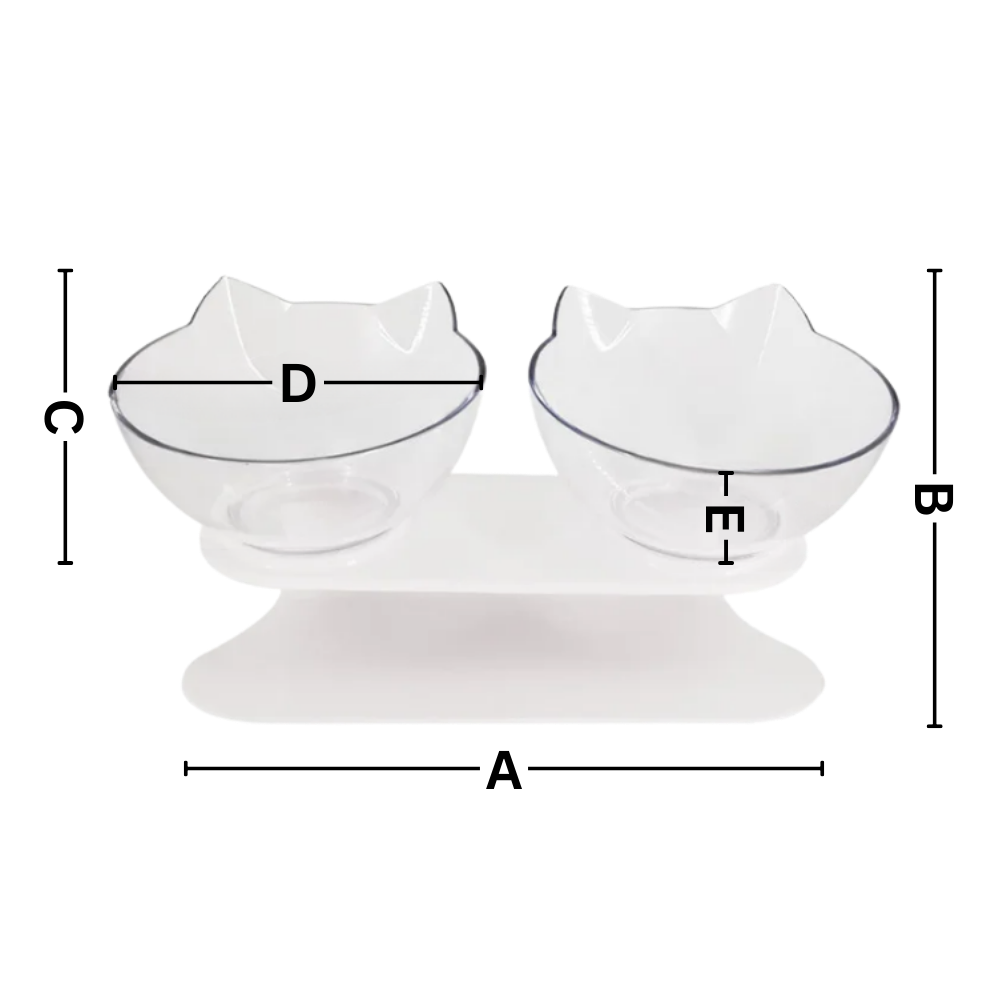 Upphöjd matskål för katter - Ozerty