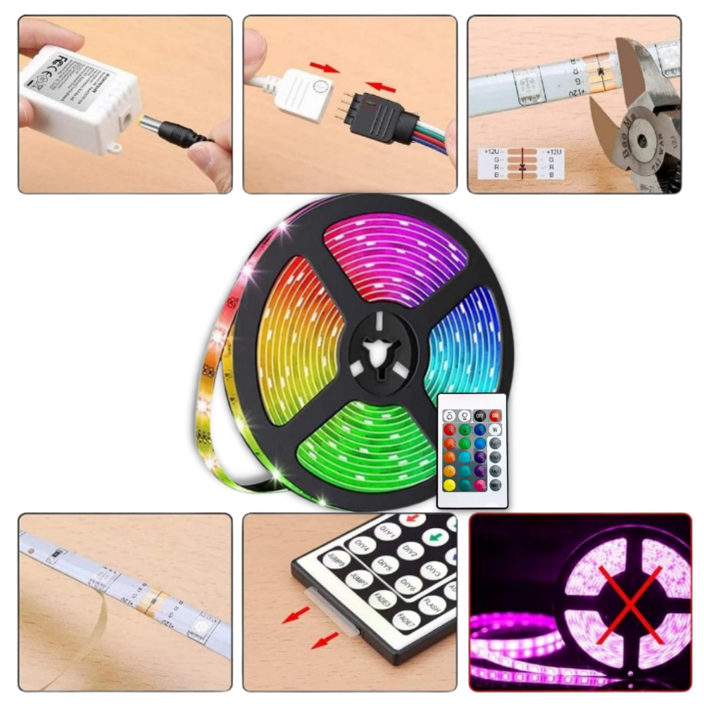Energieffektiv RGB LED remsa - Ozerty