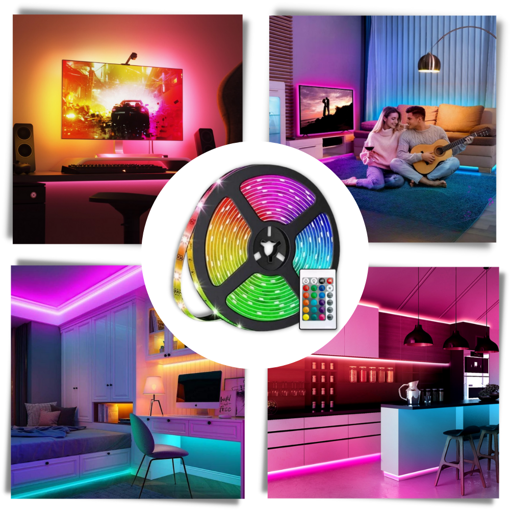 Energieffektiv RGB LED remsa - Ozerty