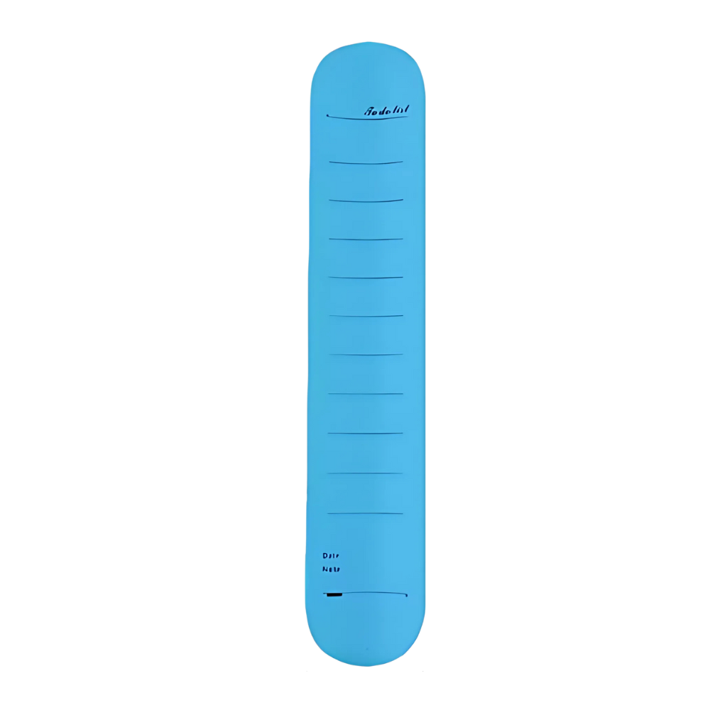Suddbart silikonarmband med minneslapp -Blå - Ozerty