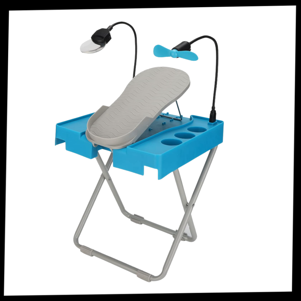 Ergonomiskt LED-pedikyrfotstöd - Ozerty