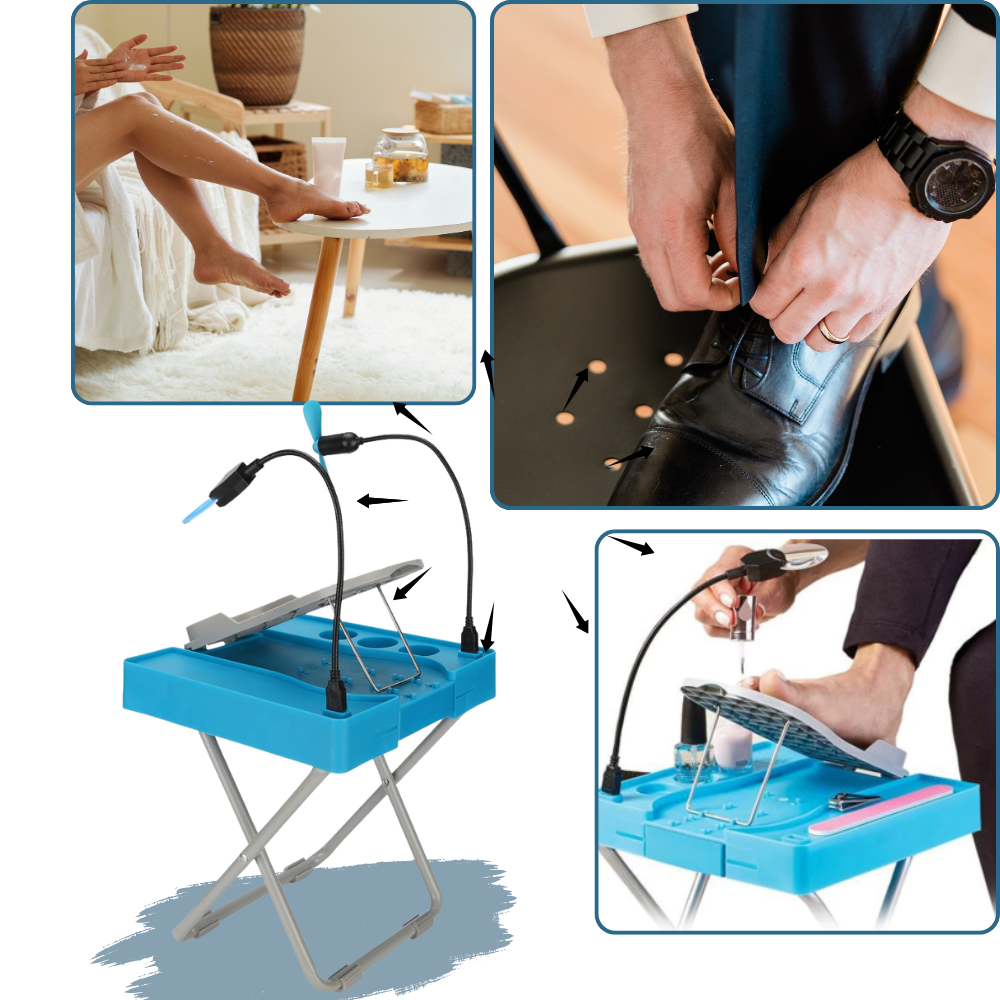 Ergonomiskt LED-pedikyrfotstöd - Ozerty