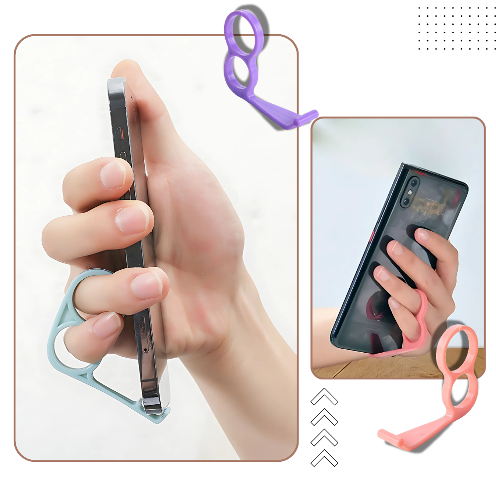 Ergonomisk fingerhållare för telefon - Ozerty