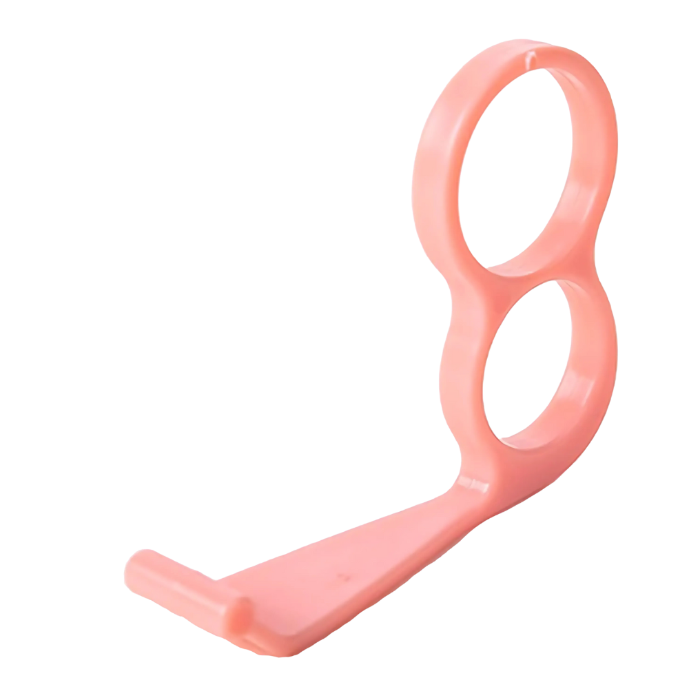 Ergonomisk fingerhållare för telefon -Rosa - Ozerty