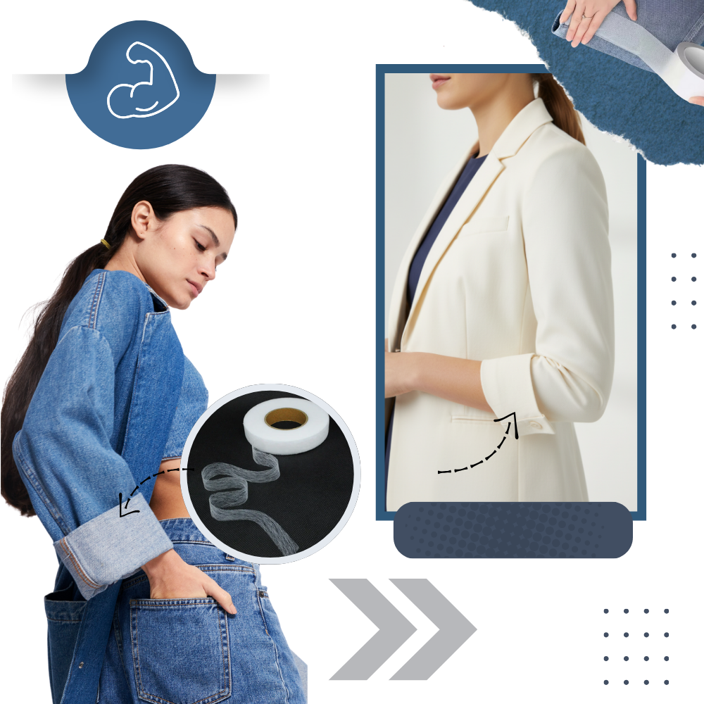 Dubbelsidigt starkt tygklistret - Ozerty