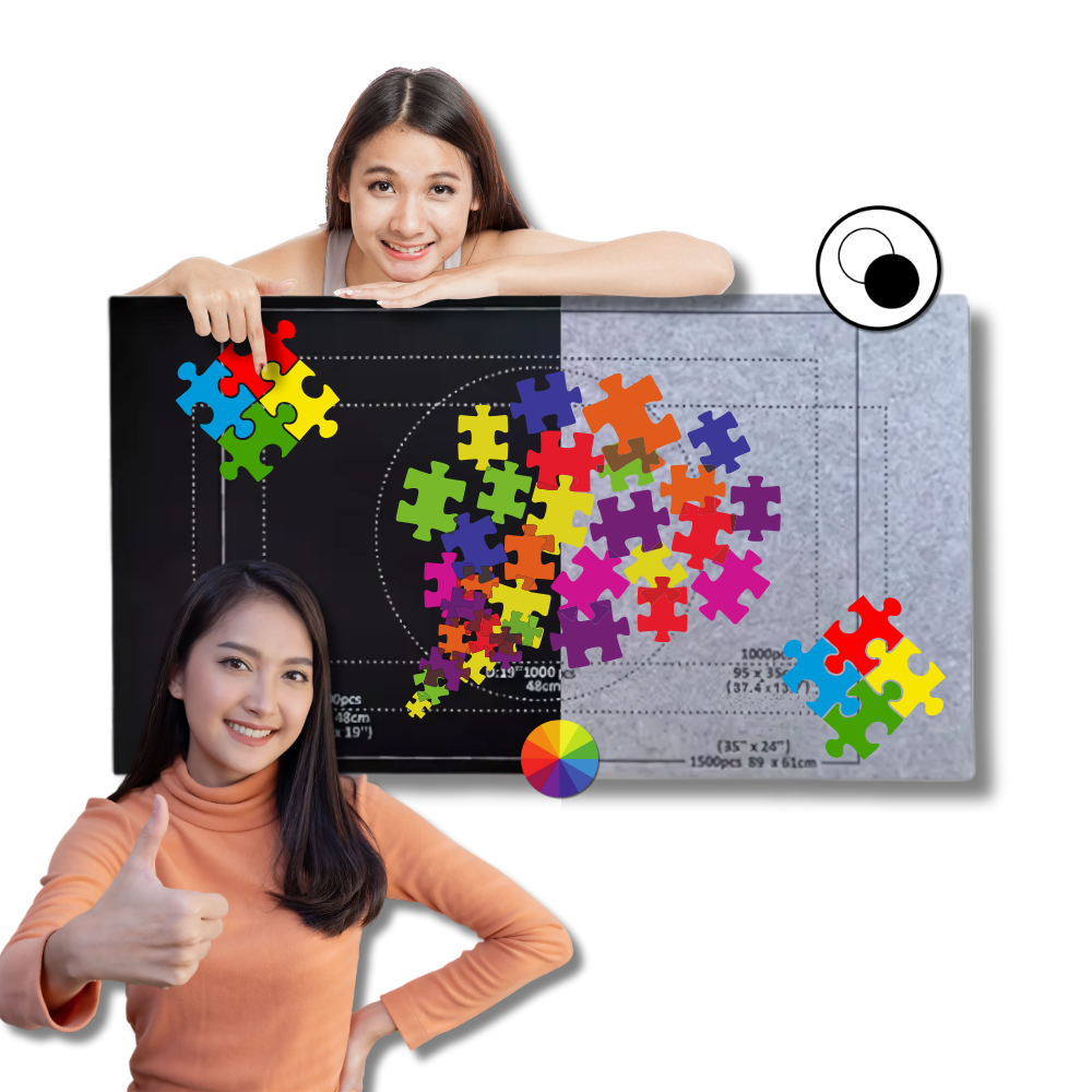 Rullbar Puzzelmatta i filt - Ozerty