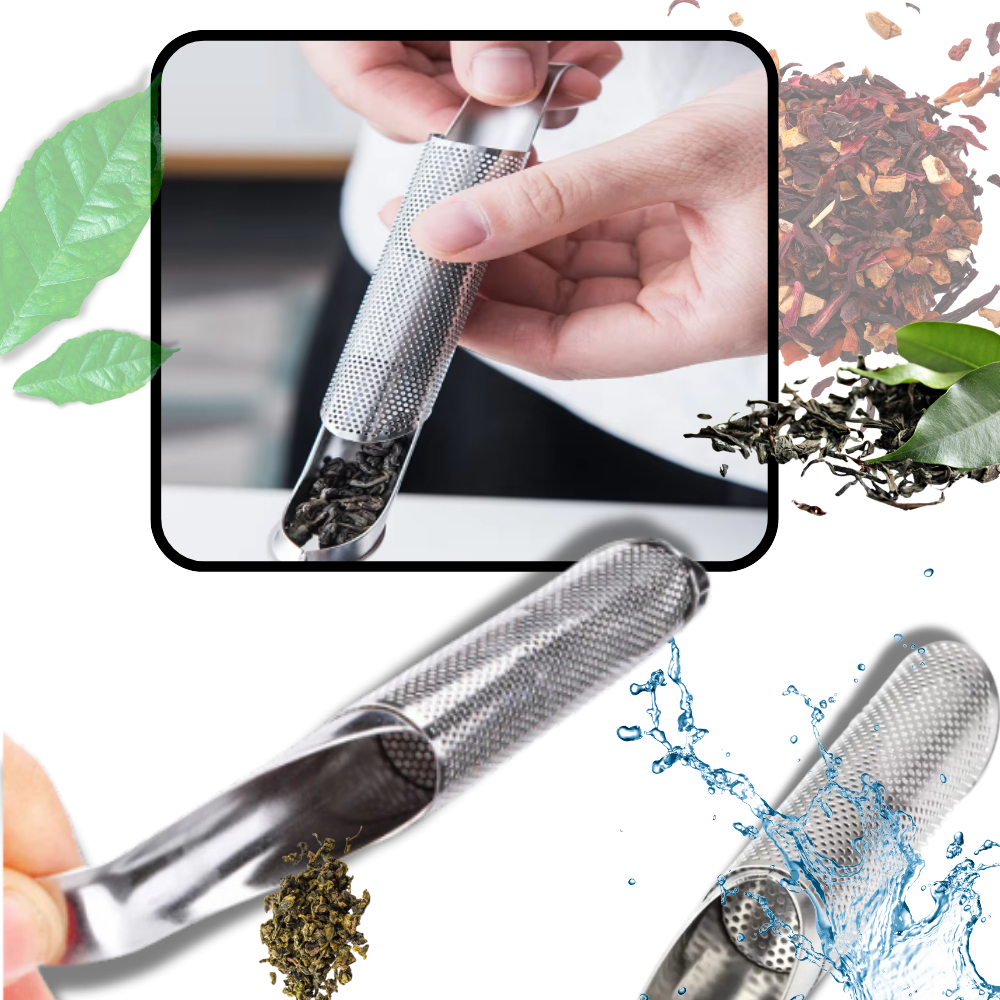 Finmaskig tesil i rostfritt stål - Ozerty