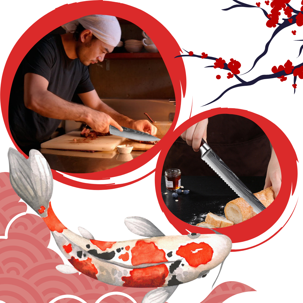 Japanska knivar i Fire Land-serien - Ozerty