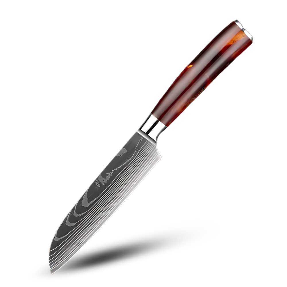 Japanska knivar i Fire Land-serien -Santoku-kniv 12 cm - Ozerty