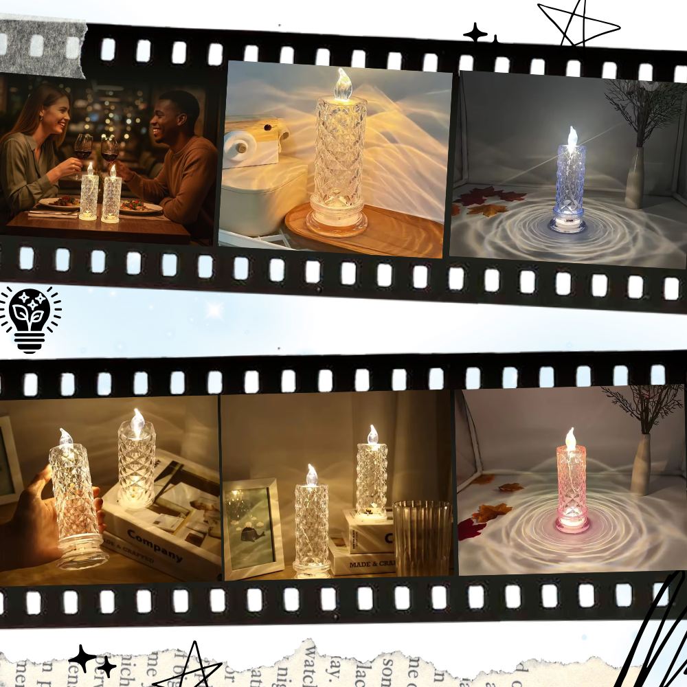 Kristalljuslykta utan låga - Ozerty