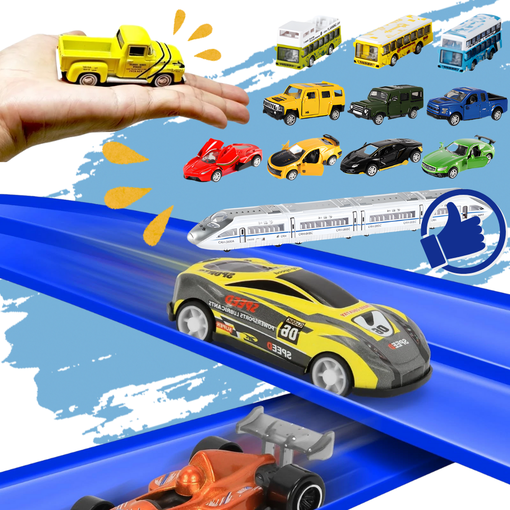 Flexibel 2-spårig bilbana - Ozerty