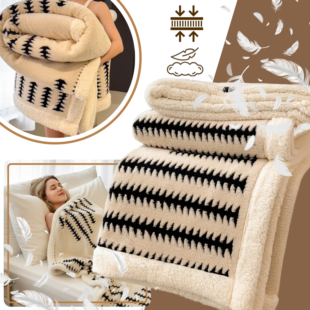 Fluffig Jacquard vinterfilt - Ozerty