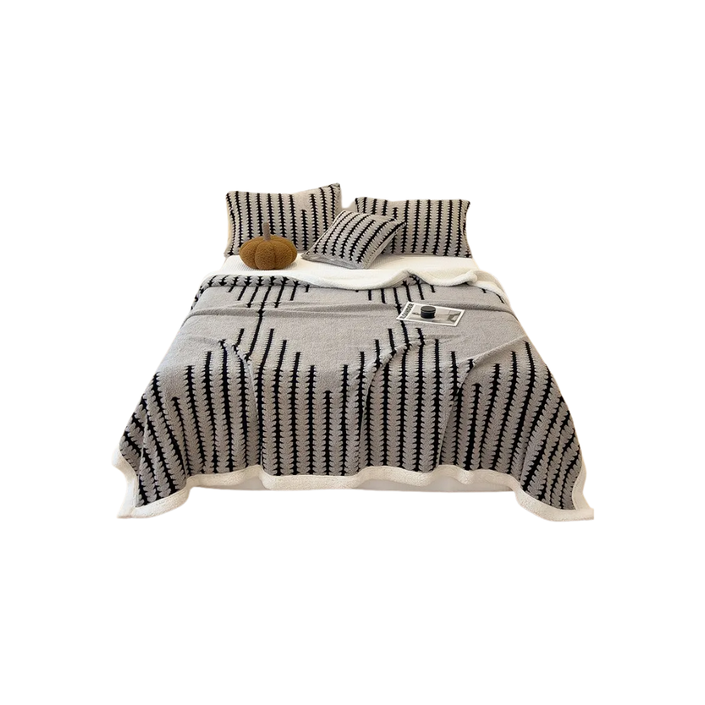 Fluffig Jacquard vinterfilt