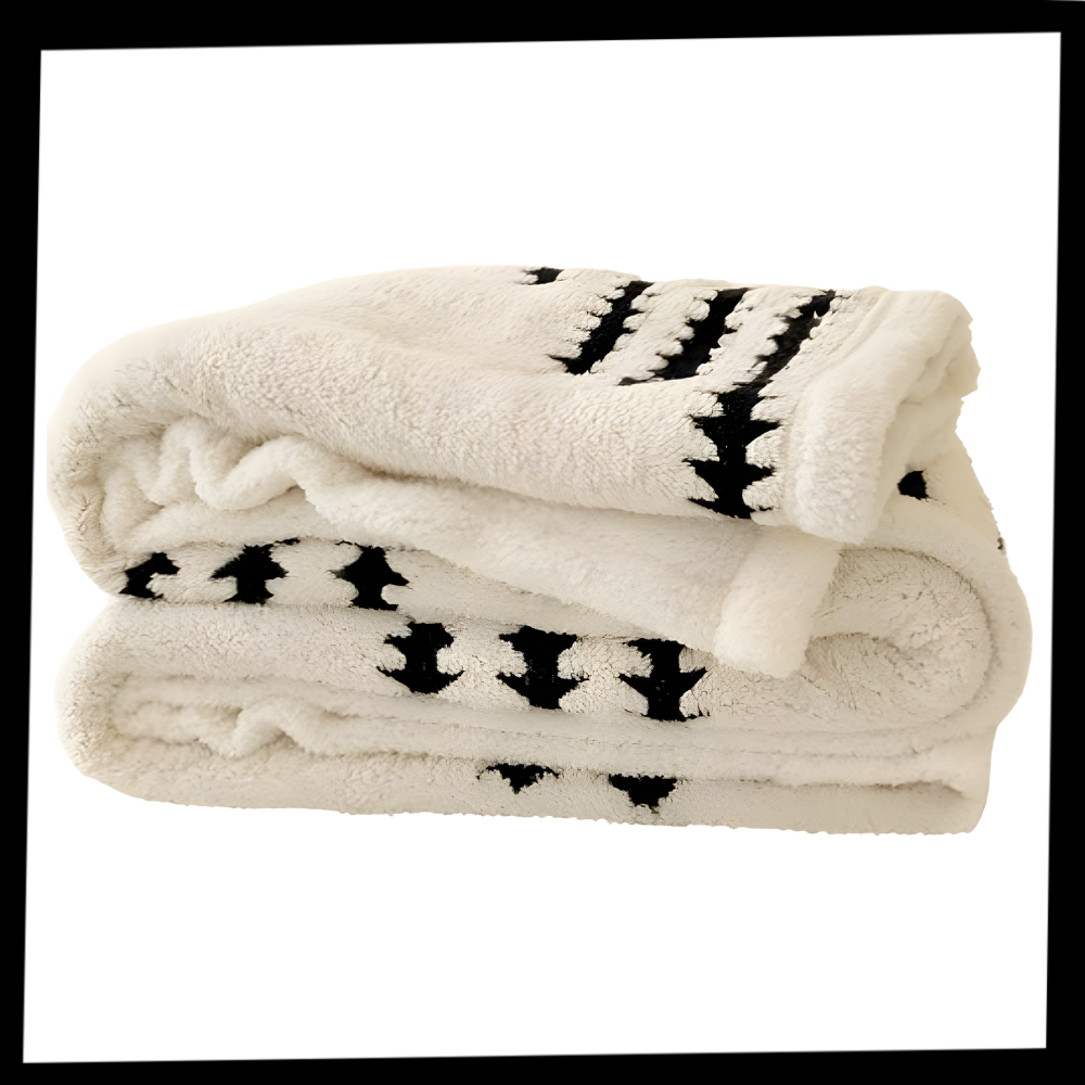 Fluffig Jacquard vinterfilt - Ozerty