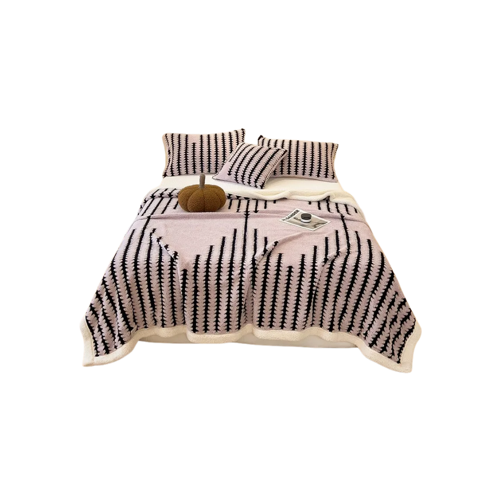 Fluffig Jacquard vinterfilt