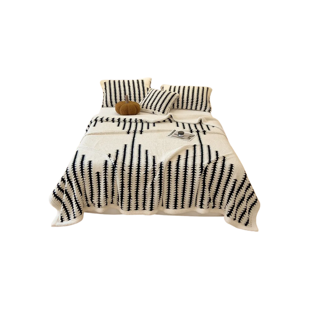 Fluffig Jacquard vinterfilt