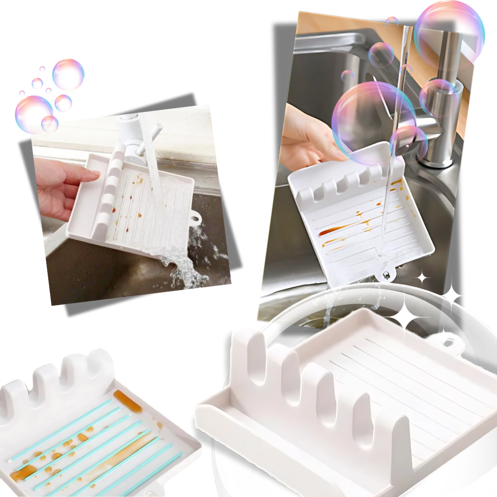 Fyra-spårs halkfritt ställ för köksredskap - Ozerty