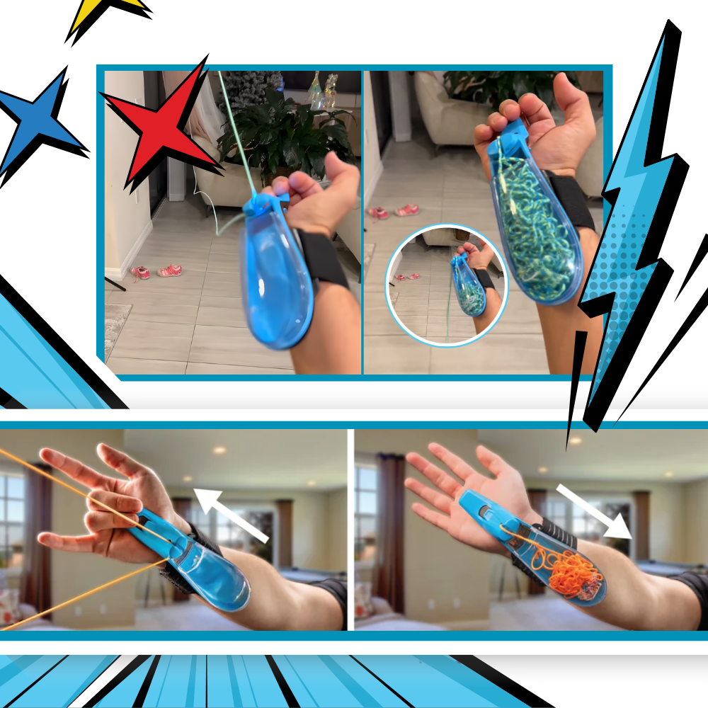 Självlysande spindelnätleksak - Ozerty