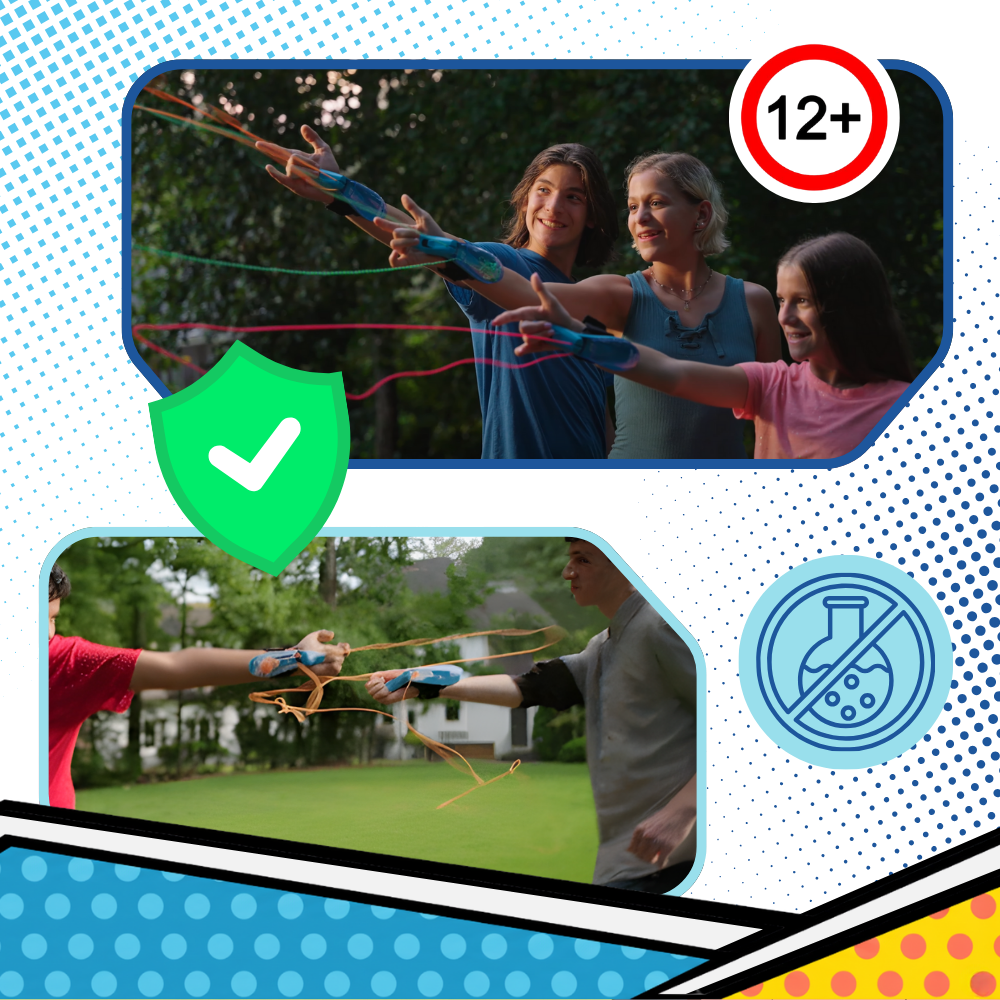 Självlysande spindelnätleksak - Ozerty