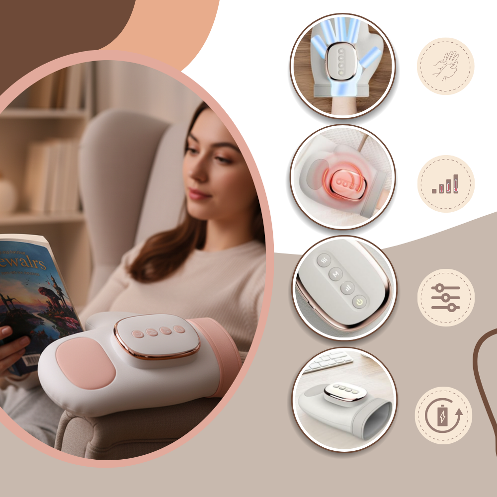 Massagehandske med värmekompression - Ozerty