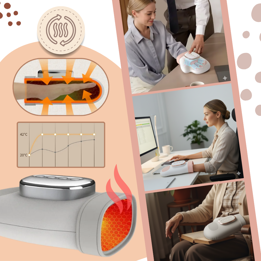 Massagehandske med värmekompression - Ozerty