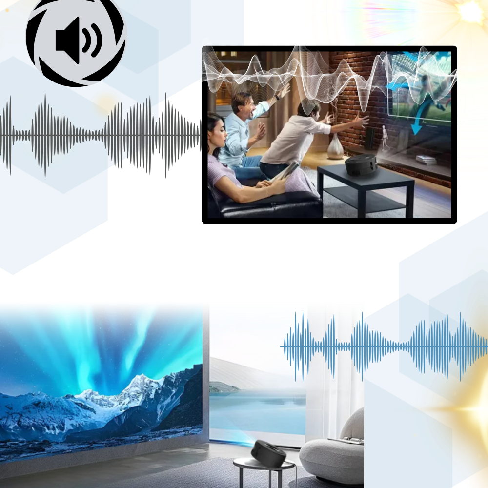 Högupplöst mini filmprojektor - Ozerty