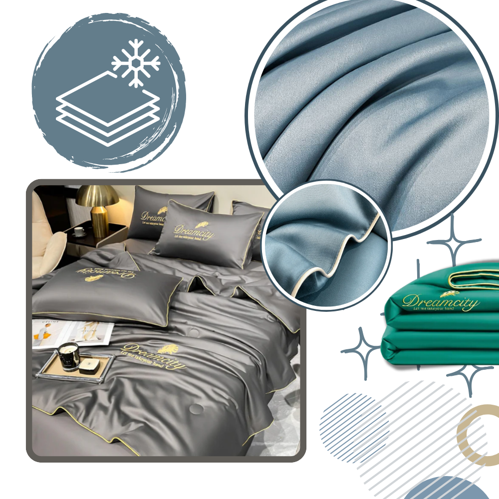 Påslakan i mjukt linne och siden - Ozerty