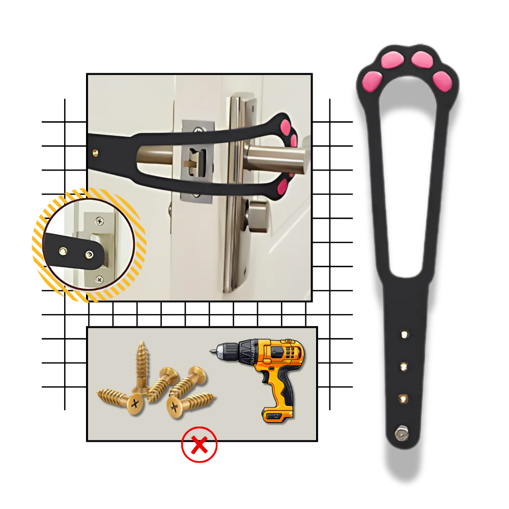 Innovativ dörrspärr för katter - Ozerty