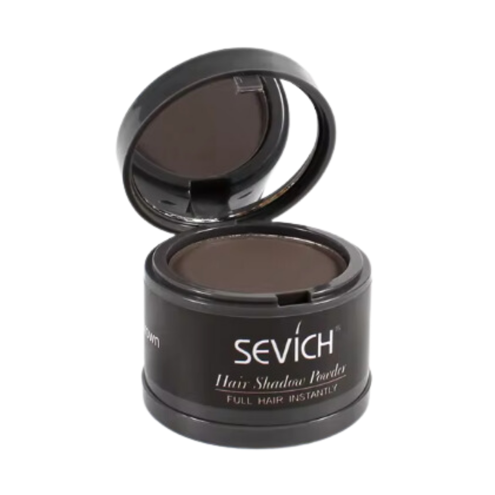 Root touch-up puder för utväxt -Mörkbrun - Ozerty