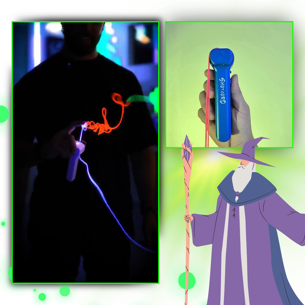 Interaktiv lasso leksak med ljusslinga - Ozerty