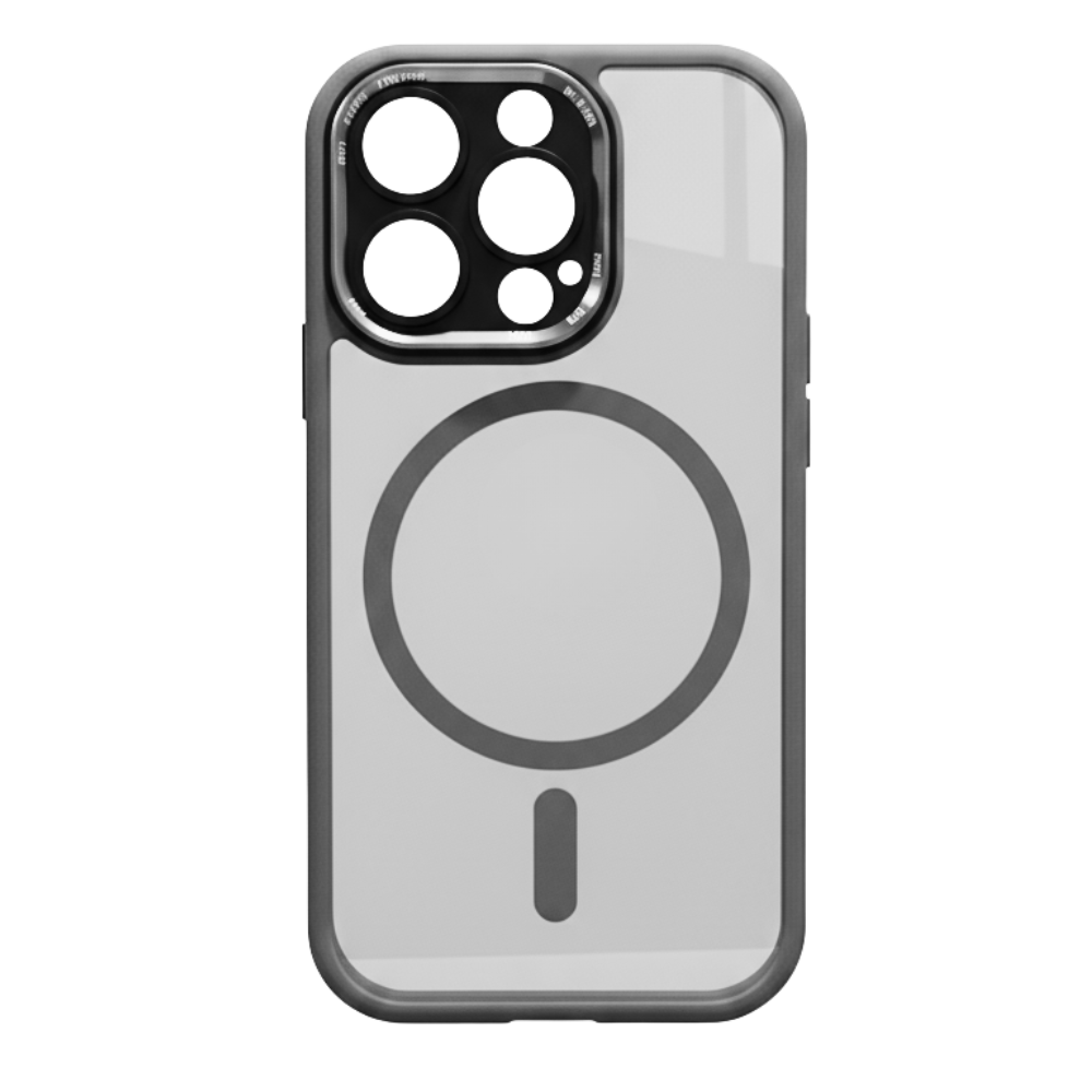 Magnetiskt stötsäkert fodral till iPhone -Grå - Ozerty