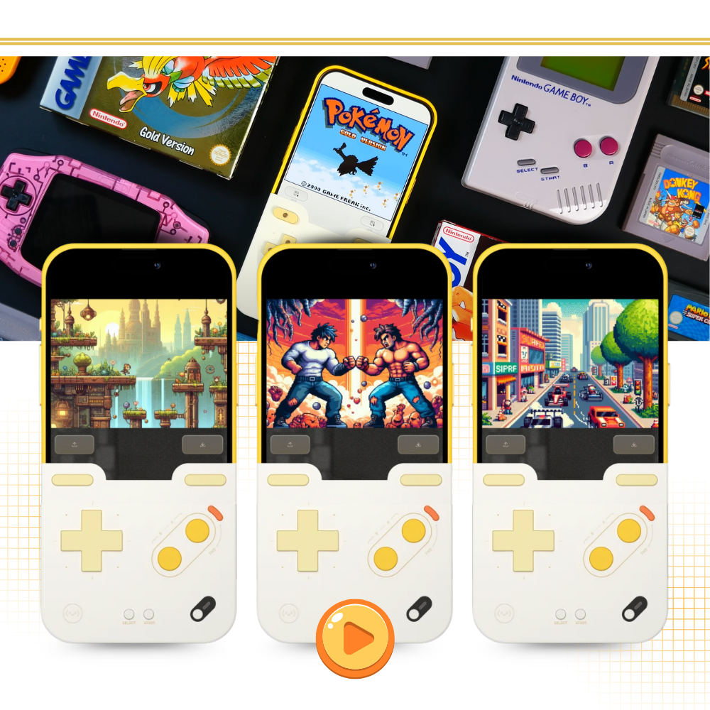 Iphone RetroCore Spelkonsol Fodral - Ozerty