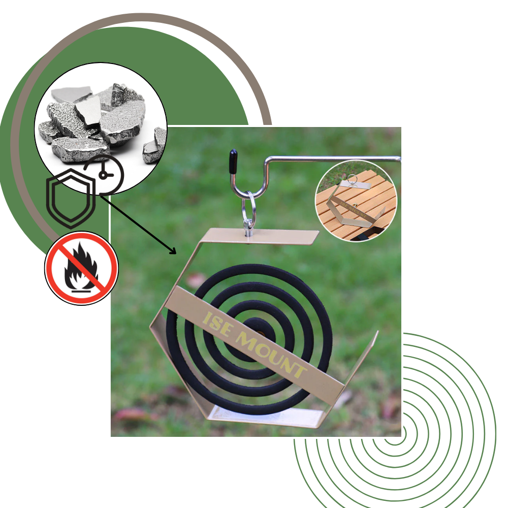 Järnhållare för myggspiral - Ozerty
