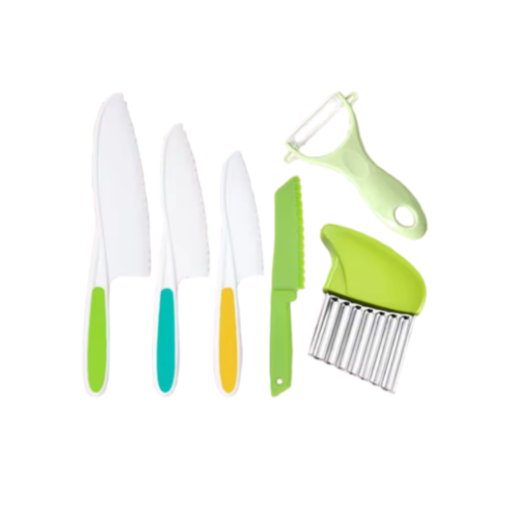 Barnvänligt köksredskapsset -Grön - Ozerty