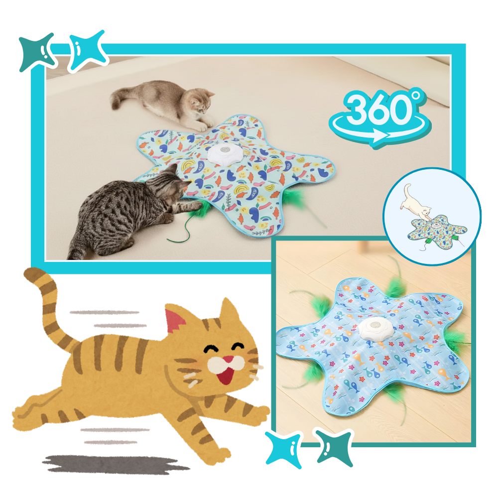 Fjäderleksak för kattungar vid tandning - Ozerty