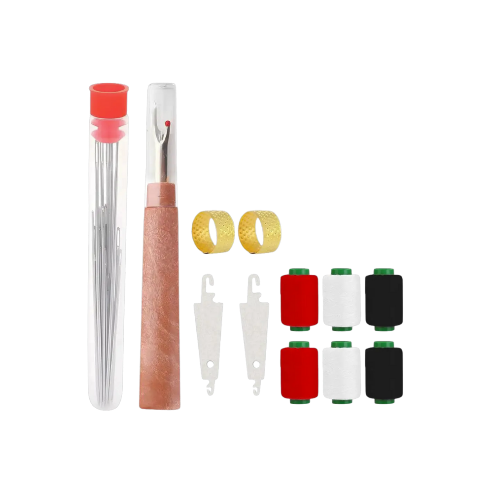 Broderikit med storögnade nålar -37 stycken - Ozerty