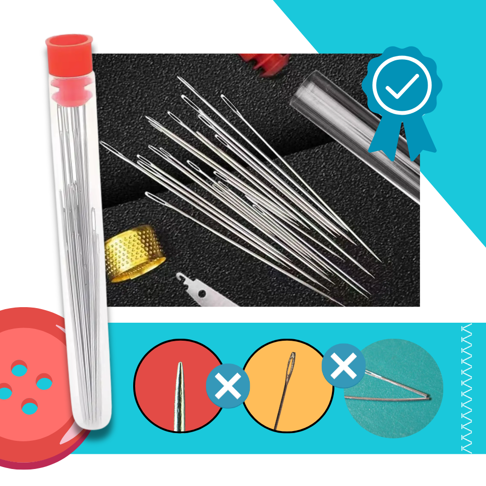 Broderikit med storögnade nålar - Ozerty