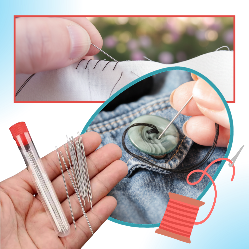 Broderikit med storögnade nålar - Ozerty