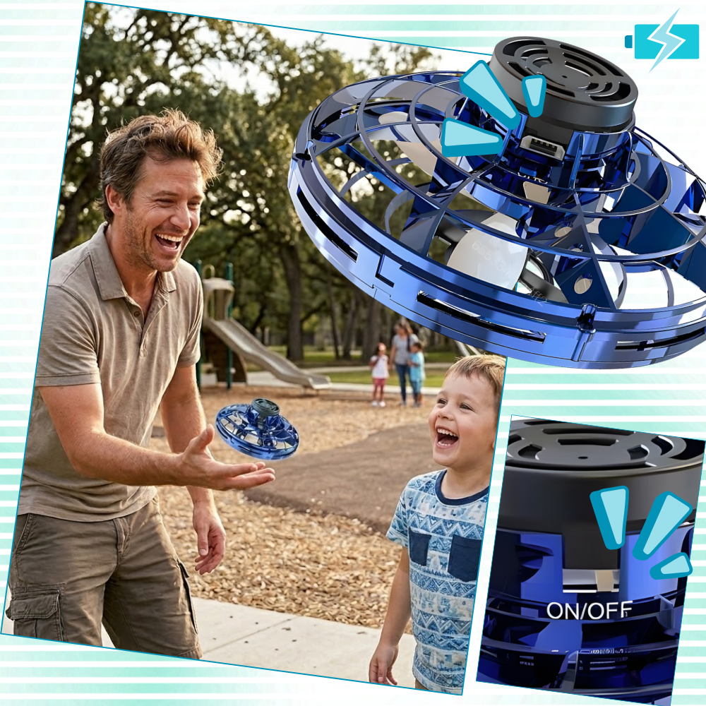 Släpp Loss Det Roliga UFO Minidrönare Spinner - Ozerty
