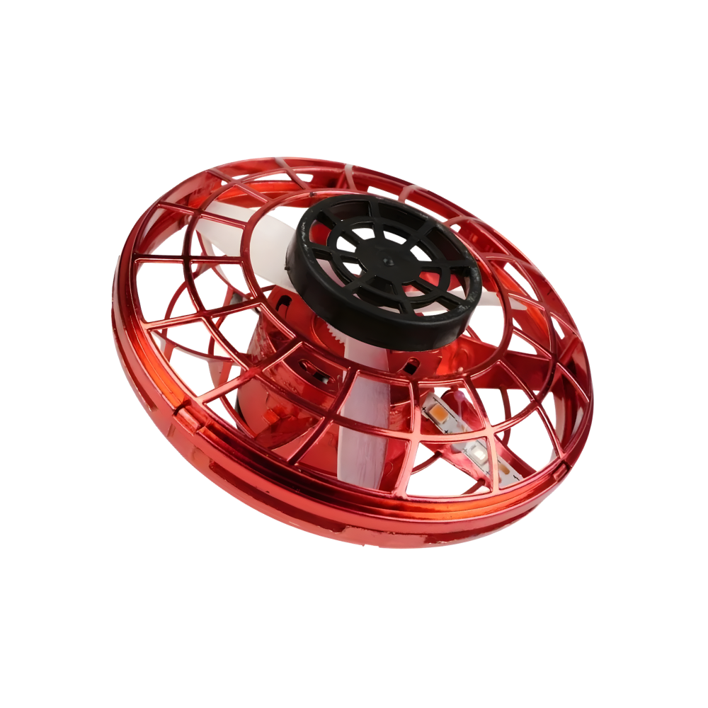 Släpp Loss Det Roliga UFO Minidrönare Spinner -Röd - Ozerty