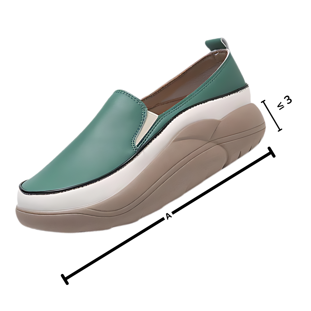 Lätta loafers med mjuk plattform - Ozerty