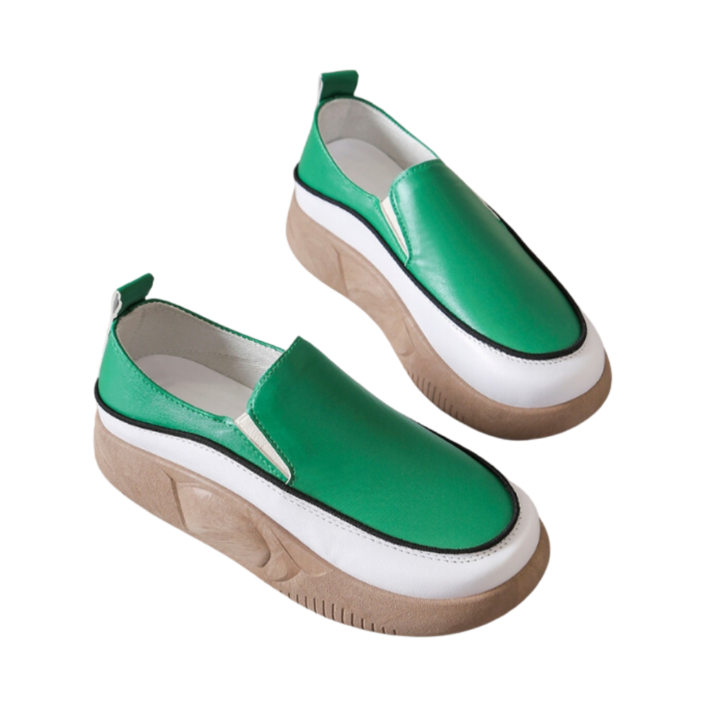 Lätta loafers med mjuk plattform -Grön/EU35/US5/UK2.5Grön/EU36/US6/UK3Grön/EU37/US6.5/UK4Grön/EU38/US7.5/UK5Grön/EU39/US8.5/UK6Grön/EU40/US9/UK6.5 - Ozerty