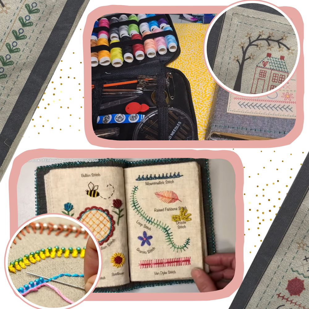 Broderibok av linne - Ozerty