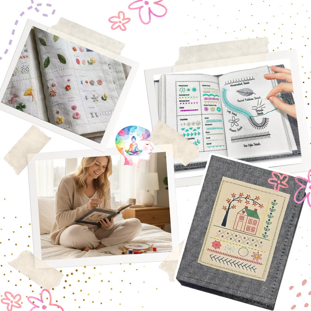 Broderibok av linne - Ozerty