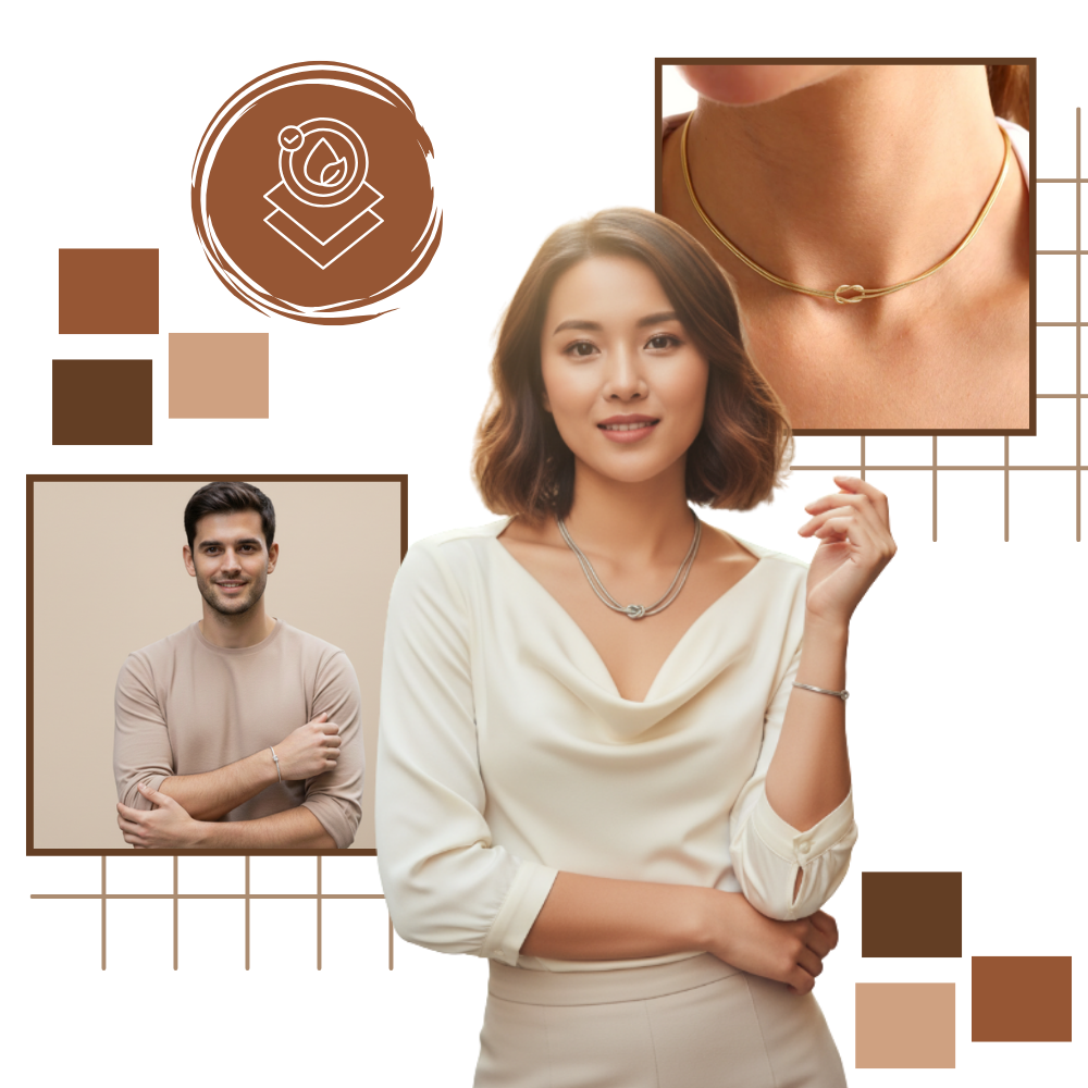 Love Knot halsband & armband - Ozerty