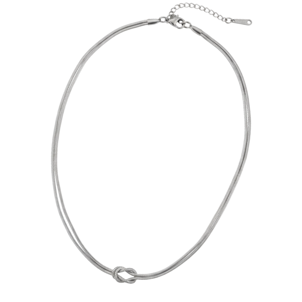 Love Knot halsband & armband -Silver - Ozerty