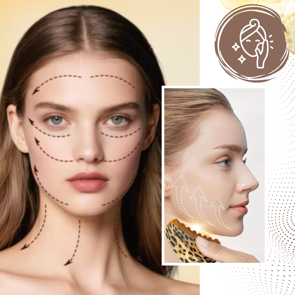 Ansiktsborste för lymfdränage - Ozerty